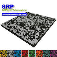 WELTNEUHEIT - Fallschutzplatten mit marmorierter Oberfl&auml;che!