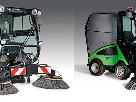 Nilfisk mit multifunktionalen Outdoor-Ger&auml;tetr&auml;gern auf der IFAT 2016