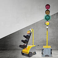 Mannigfaltig einsetzbar – mobile Lichtzeichenanlage LZA 500-LED von Nissen 