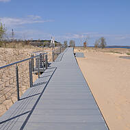 Neue barrierefreie Strandpromenade mit TRIMAX-Profilen in Freest