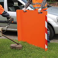 Mit &bdquo;Green Catcher&ldquo;-Schutzschild bei M&auml;harbeiten auf der sicheren Seite