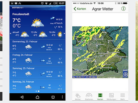 Keine bösen Überraschungen mehr dank Wetter-Apps