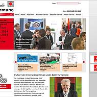 Kommunaler Marktplatz in Karlsruhe vor Eröffnung