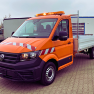 Sonderpritsche für kommunalen Einsatz auf Volkswagen Crafter