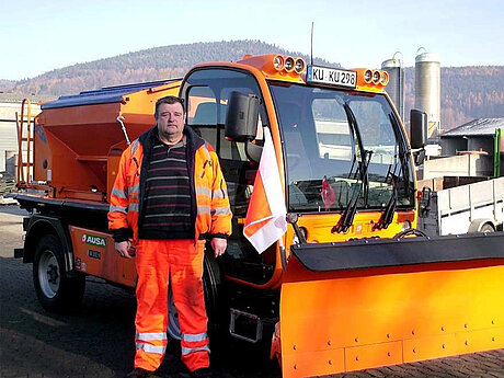 AUSA M350H im Einsatz bei der Stadt Kulmbach