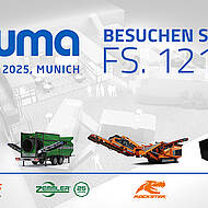 Gemeinsam zur bauma: vier Marken der Recyclingbranche an einem Stand