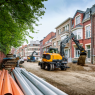 HW100A: Zehn-Tonnen-Mobilbagger mit Verstellausleger 