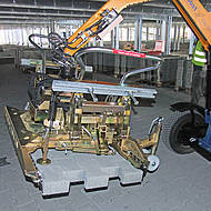 Verlegemaschine mit neuer Verlegezange im Einsatz in Sindelfingen