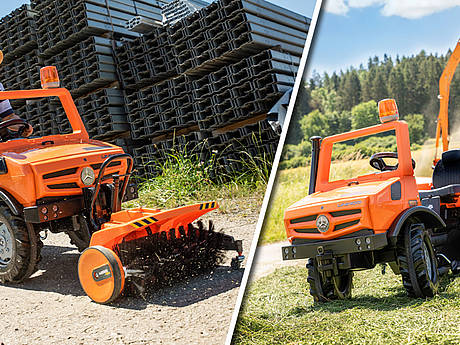 Weihnachtsgewinnspiel!!! Zwei Rolly Toys Unimog in Kommunalorange