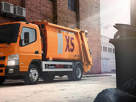 Fuso Canter im Kommunaleinsatz