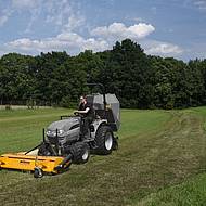 M&uuml;thing: Mulchen und Aufsammeln in einem Arbeitsschritt 