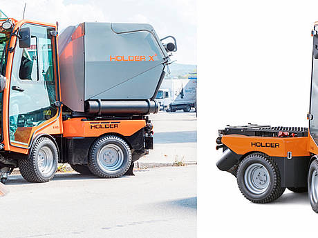 Superkompakter Ger&auml;tetr&auml;ger mit Benzin- oder Dieselmotor: Der neue Holder X 45