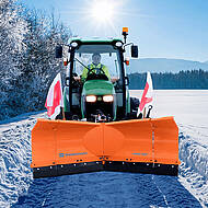 Schneer&auml;umschilde mit biologisch abbaubarem Hydraulik&ouml;l