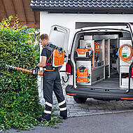 vario3 powered by STIHL – Lade-Management in Kastenwagen
