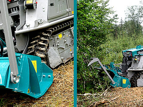 Pfanzelt stellt neue Forstfr&auml;se MAX f&uuml;r die neue Generation der Funkraupe Moritz vor