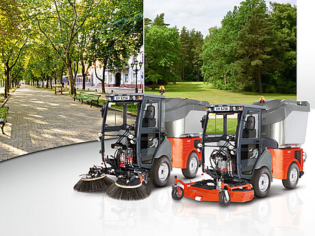 Neu: Multifunktionale Kehrmaschine Hako-Citymaster 1250/1250C