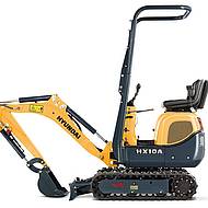 Premiere des neuen Minibaggers HX10A von Hyundai auf der bauma