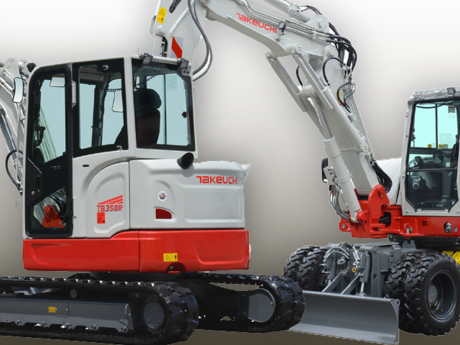 Drei neue Takeuchi-Bagger auf der bauma