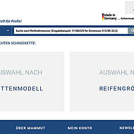 Mammut-Schneeketten erweitert seine Online-Pr&auml;senz