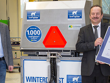 1.000sten IceFighter-Solespr&uuml;her an Gemeinde Wagna