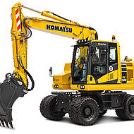 EU Stufe V: Komatsu &uuml;berarbeitet Mobilbagger 