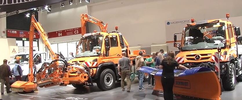 Der Mercedes-Benz Unimog auf der IFAT 2014 