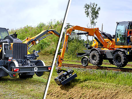 Gleis oder Gelände: Zweiwege-Selbstfahrer ILF R1500 von Energreen