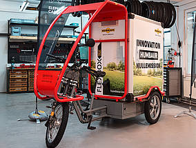 BRING-Lastenrad mit FlexBox-Aufbau von Humbaur