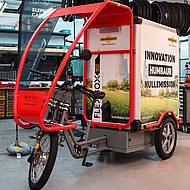 BRING-Lastenrad mit FlexBox-Aufbau von Humbaur