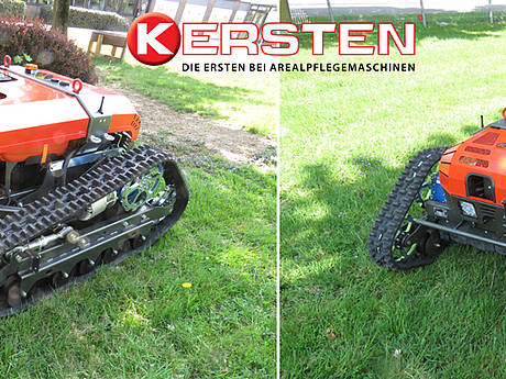 Der Profi f&uuml;r alle Hanglagen: die funkferngesteuerte M&auml;hraupe von Kersten