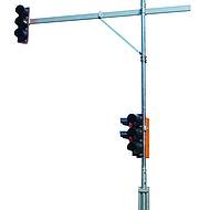 Berghaus Verkehrstechnik: Mobiler Mast f&uuml;r Ampeln und Kabel&uuml;berspannung bis zu 7,90 m H&ouml;he