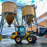 Volvo L25 Electric als Schlüsselgerät im Kölner Winterdienst