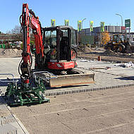 Neue Pflasterflächen für die BayWa