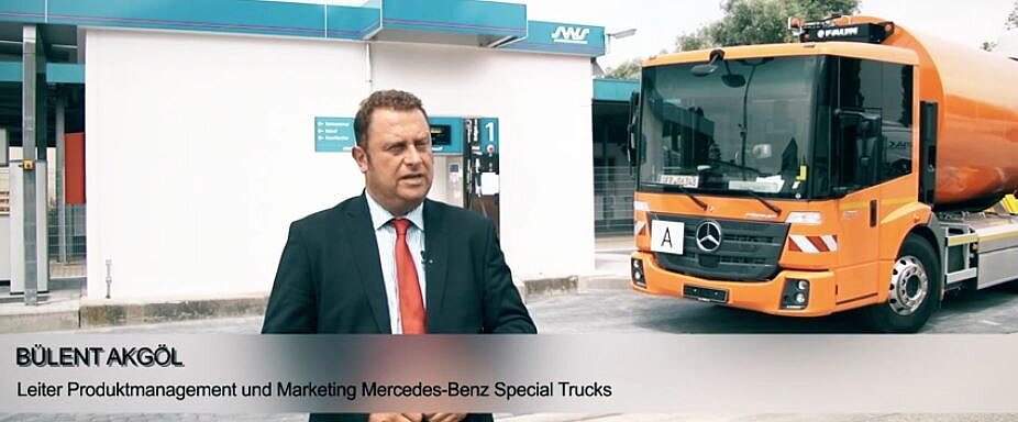 Abschlussveranstaltung CVC-Leitprojekt mit dem Mercedes-Benz Econic NGT