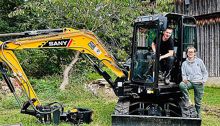 Ehepaar Völkl: „Wir wünschten, wir hätten den Bagger schon früher gehabt“