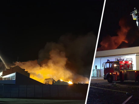 Gro&szlig;brand in Produktionshalle: Schaden in Millionenh&ouml;he