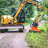 Mulcher f&uuml;r die Pflege von &uuml;ppigen Gr&uuml;nfl&auml;chen 