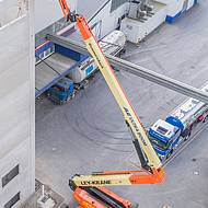 Die JLG-Gelenkteleskoparbeitsb&uuml;hne 1500AJP im Baueinsatz