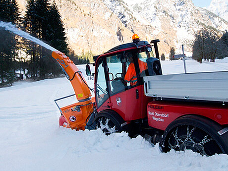 Bestens pr&auml;parierte Winterwanderwege in Oberstdorf