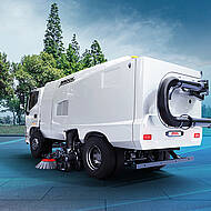 Elektrische Sechs-m&sup3;-Kehrmaschine VS6e auf der IFAT 