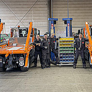 Absetzkipper macht Schmalspurfahrzeuge wendig und effizient