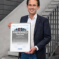 Humbaur ist zertifizierter Aufbaupartner der Iveco Magirus AG 