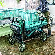 Akku-Schubkarren DCU601 und DCU602: volle Unterst&uuml;tzung mit starkem Leistungsvorschub