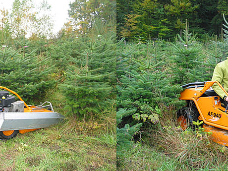 Mit AS-M&auml;hern Kulturfl&auml;chen pflegen