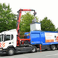 Schnelle und effiziente Leerung von Unterflursystemen: der EPSILON-Kran von PALFINGER 