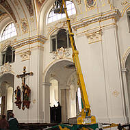 Dorn Lift bei monumentalem Sakralbau im Einsatz  