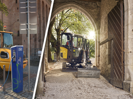 Elektrische Baumaschinen f&uuml;r kommunale Eins&auml;tze 