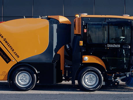 Boschung enth&uuml;llt vollst&auml;ndig autonome Kehrmaschine