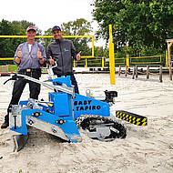 fiorentini Baby Tapiro: Sandreinigung in Hamburgs sch&ouml;nstem Sand