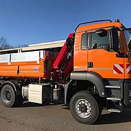 Reutlingen setzt auf HMF-Kran mit Standsicherheitssystem